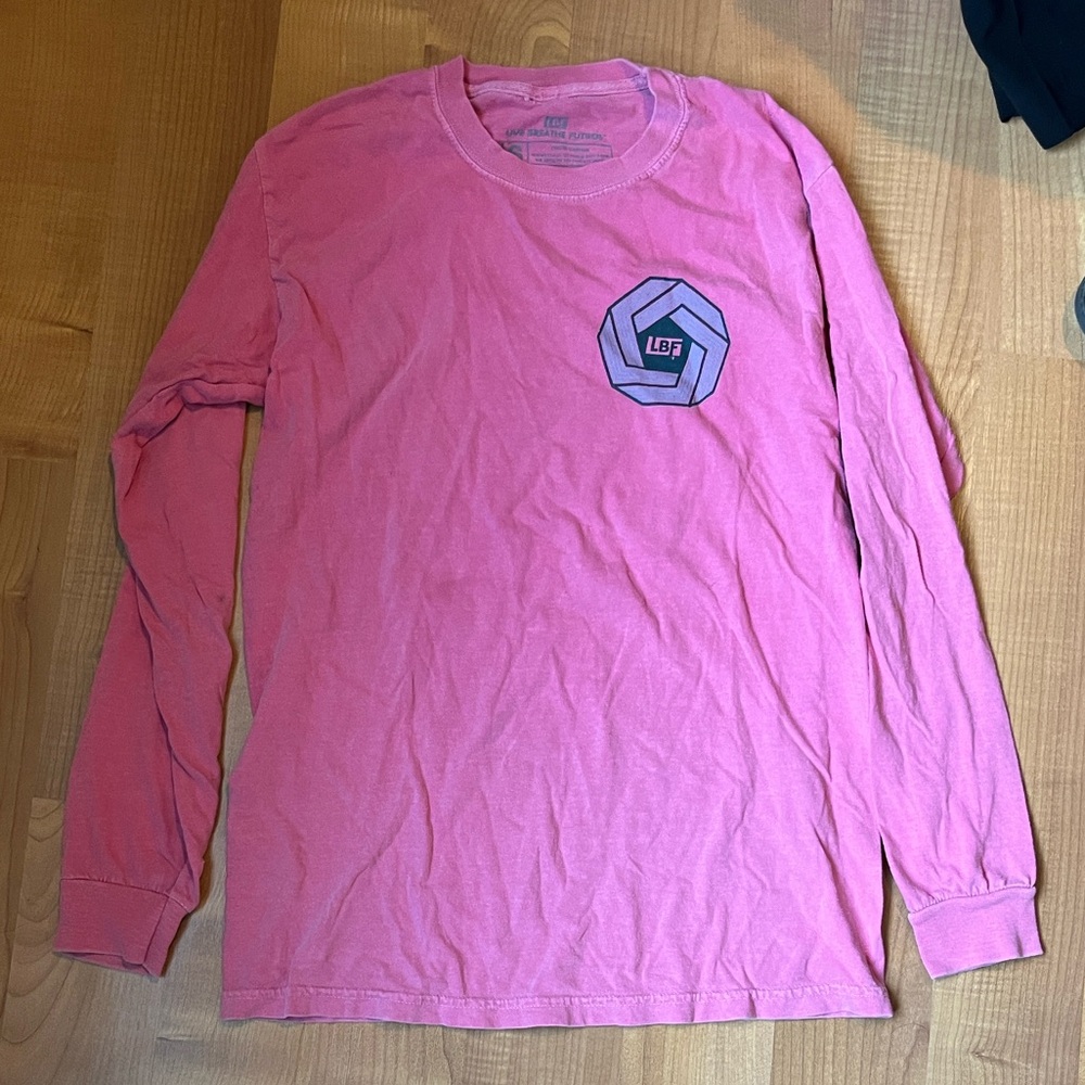 Men's Pink Long Sleeve Tee LBF